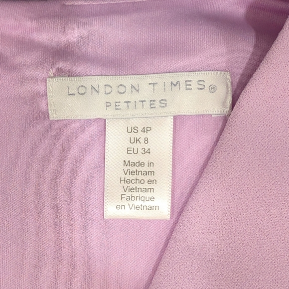 London times petite lavender dress - Picture 8 of 10